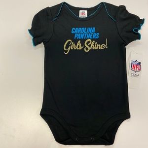 Infant/Baby Girls Carolina Panthers Short Sleeve Bodysuit/Onesie sz 18 month NWT